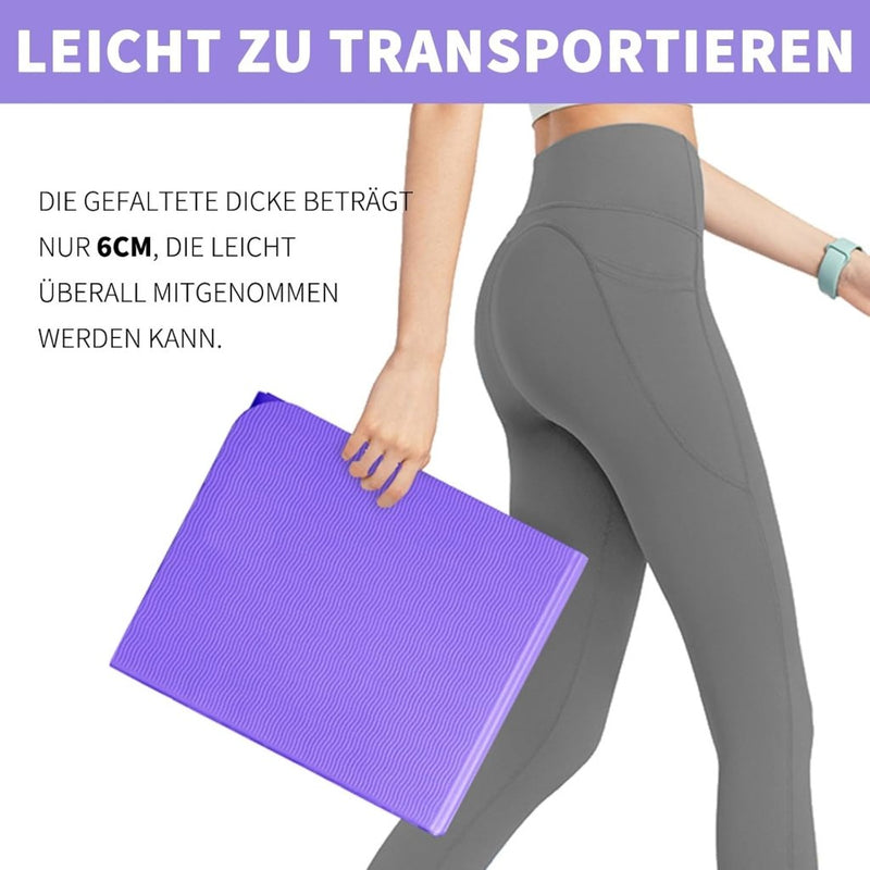 Laad afbeelding in Galerijviewer, Opvouwbare yogamat TPE antislip 6 mm - happygetfit.com

