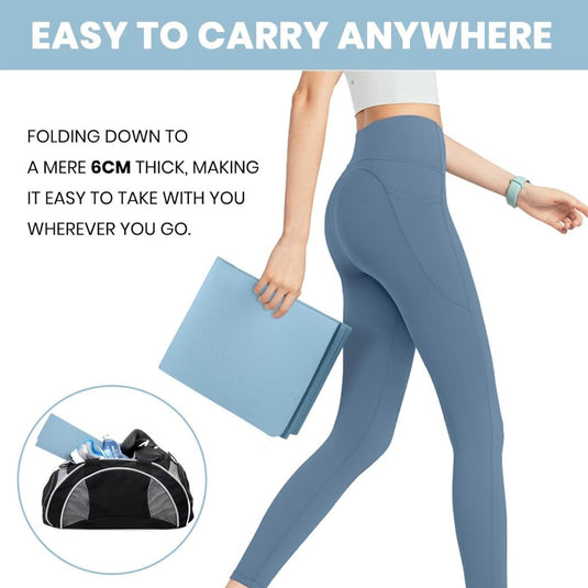 Opvouwbare yogamat TPE antislip 6 mm - happygetfit.com