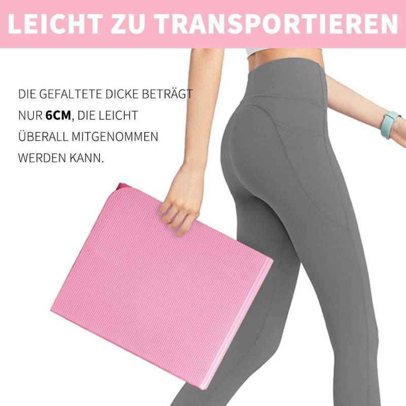 Laad afbeelding in Galerijviewer, Opvouwbare yogamat TPE antislip 6 mm - happygetfit.com
