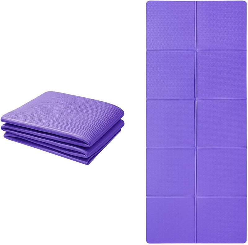 Laad afbeelding in Galerijviewer, Opvouwbare yogamat TPE antislip 6 mm - happygetfit.com
