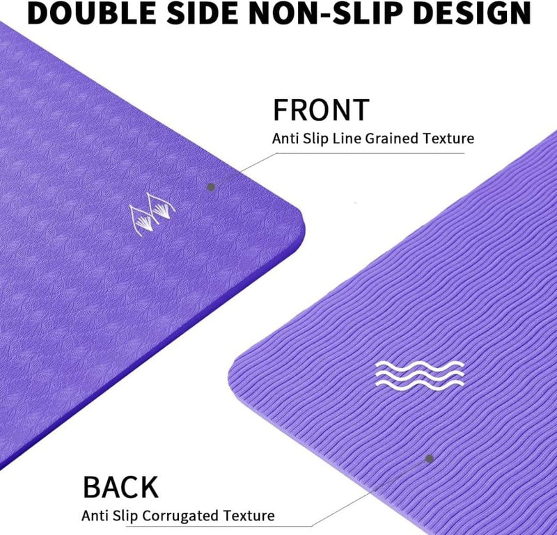 Laad afbeelding in Galerijviewer, Opvouwbare yogamat TPE antislip 6 mm - happygetfit.com
