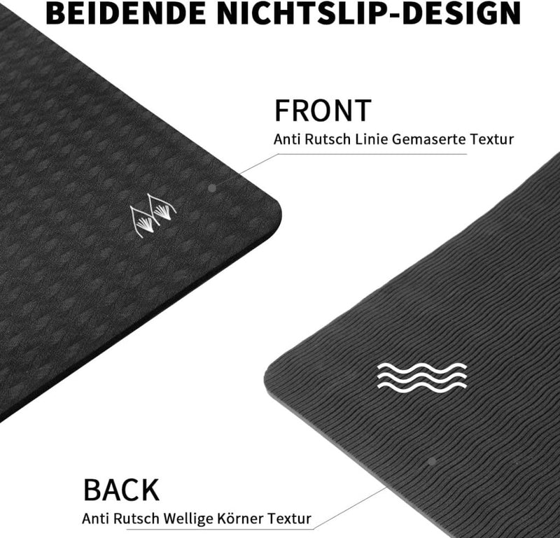 Laad afbeelding in Galerijviewer, Opvouwbare yogamat TPE antislip 6 mm blauw - happygetfit.com
