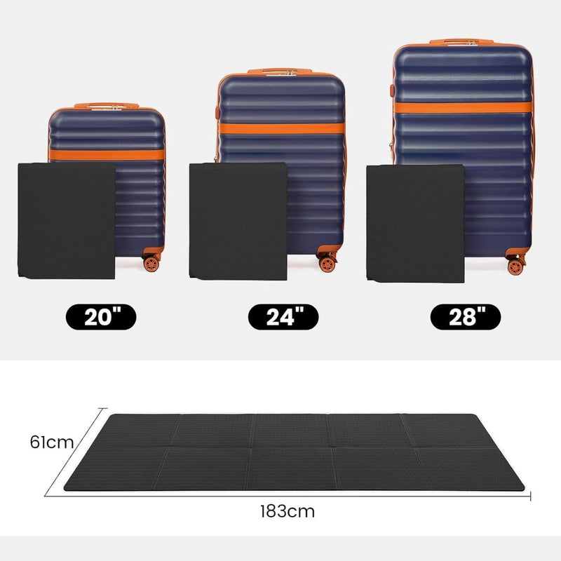 Laad afbeelding in Galerijviewer, Opvouwbare yogamat TPE antislip 6 mm blauw - happygetfit.com
