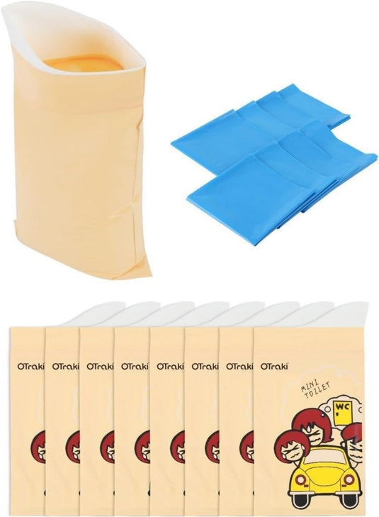 OTraki Wegwerp urinezakken voor reizen, 8+8 stuks draagbare urinaal voor mannen gel urinezakken braakzakjes, reis urinaals voor kamperen, files, plaszakken voor mannen, vrouwen, zwangere patiënten - happygetfit.com