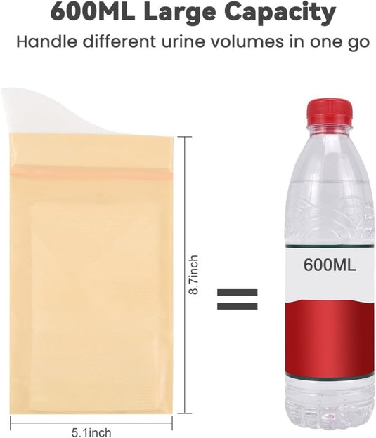 OTraki Wegwerp urinezakken voor reizen, 8+8 stuks draagbare urinaal voor mannen gel urinezakken braakzakjes, reis urinaals voor kamperen, files, plaszakken voor mannen, vrouwen, zwangere patiënten - happygetfit.com