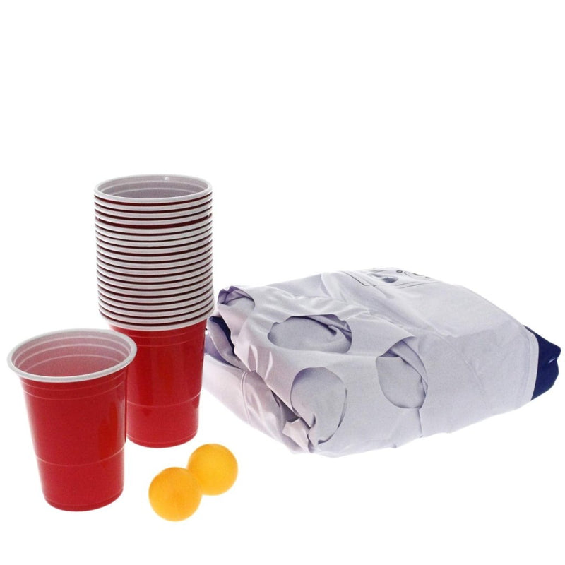 Load image into Gallery viewer, Out of the Blue 91/4025 Air Bed Pool Pong Game Approx. 152 x 76 x 15 cm, including 20 plastic cups and 2 Ping Pong balls, gift boxed - happygetfit.com

