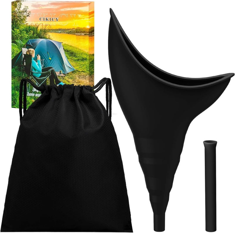 Laad afbeelding in Galerijviewer, Ouwelijk urinoir reizen essentials vrouwelijk urineren apparaat camping accessoires, draagbare urinoir siliconen plastrechter voor vrouwen, herbruikbare outdoor wandelen camping toilet gadgets - happygetfit.com
