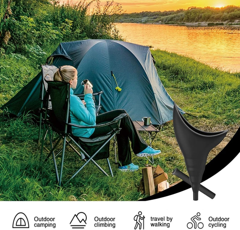 Laad afbeelding in Galerijviewer, Ouwelijk urinoir reizen essentials vrouwelijk urineren apparaat camping accessoires, draagbare urinoir siliconen plastrechter voor vrouwen, herbruikbare outdoor wandelen camping toilet gadgets - happygetfit.com
