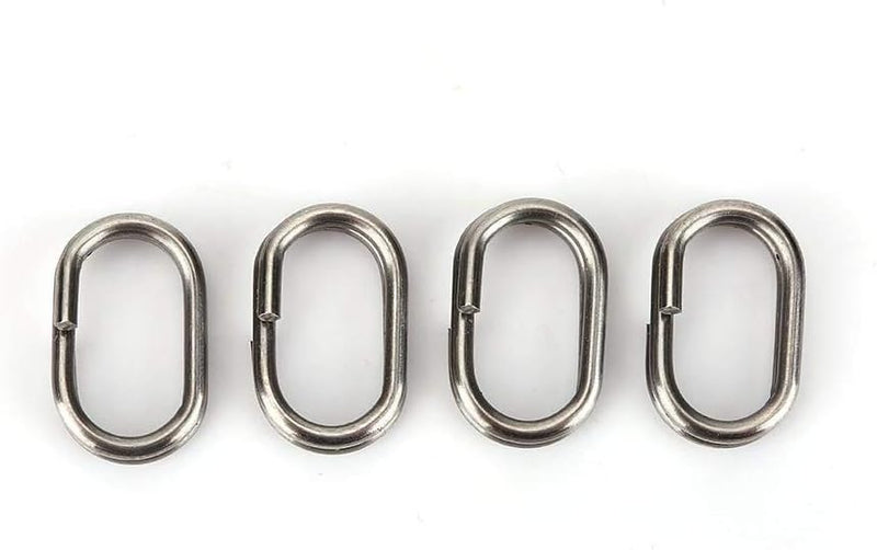 Carica l’immagine nel visualizzatore della galleria, Ovale splitringen 100 stuks 9 x 15 mm van roestvrij staal voor kunstaas en vishaken – visringen – hengelsportmateriaal - happygetfit.com

