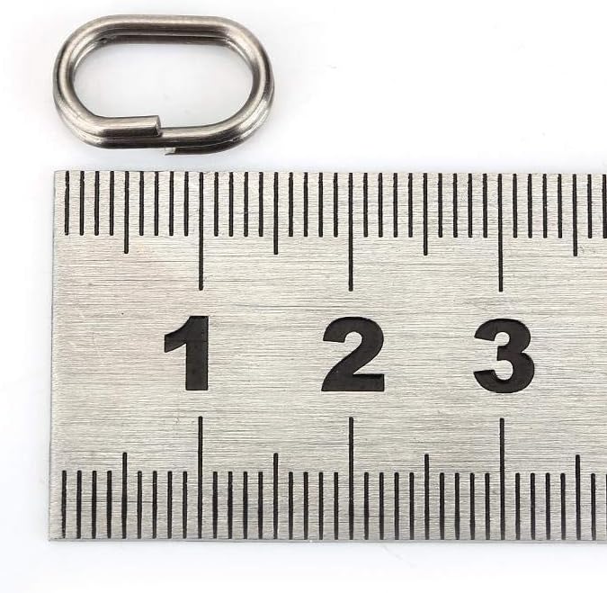 Carica l’immagine nel visualizzatore della galleria, Ovale splitringen 100 stuks 9 x 15 mm van roestvrij staal voor kunstaas en vishaken – visringen – hengelsportmateriaal - happygetfit.com
