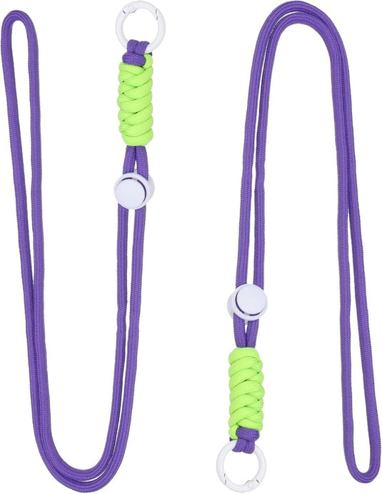 Paracord lanyards 2 stuks met sleutelring en clip – gevlochten sleutelkoord – outdoor accessoires - happygetfit.com