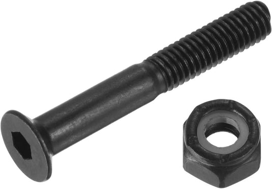 PATIKIL 1.38 Inch Skateboard Hardware Schroeven Bouten Kit, 8 Stks Skate Gereedschap Montage Hex Key Parts met Spacers Washers Moersleutel voor Skateboard Longboard Wiel Accessoires, Zwart - happygetfit.com