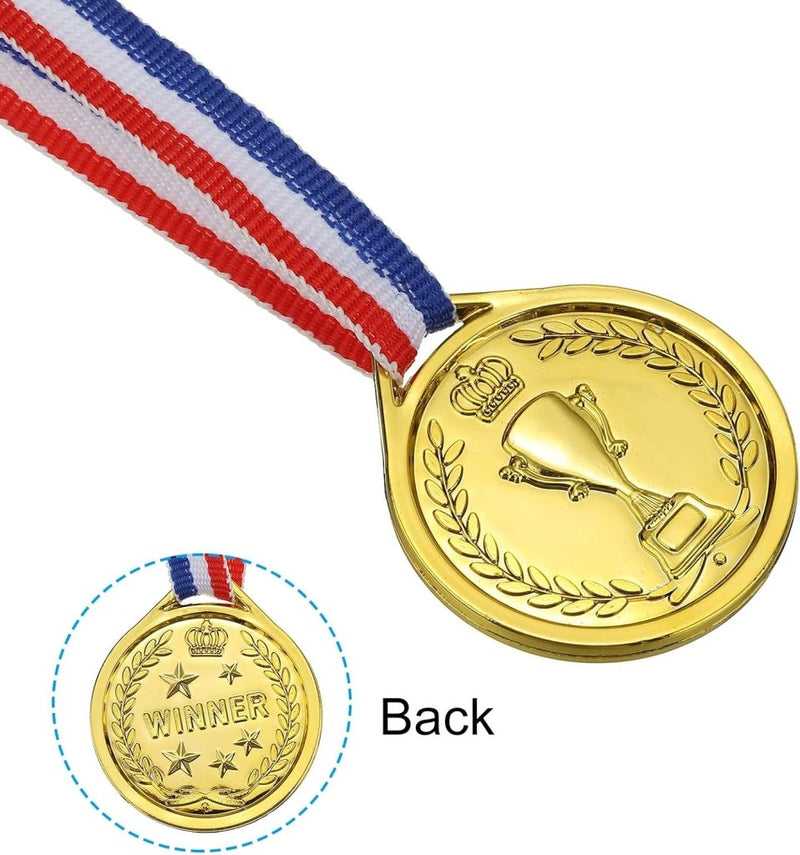 Laad afbeelding in Galerijviewer, PATIKIL 1,5 inch Mini Gold Silver Bronze Award-medailles, 24-pack plastic winnaarsmedailles 1e 2e 3e plaats prijzen medailles met neklint voor games sportwedstrijden feestgeschenken - happygetfit.com
