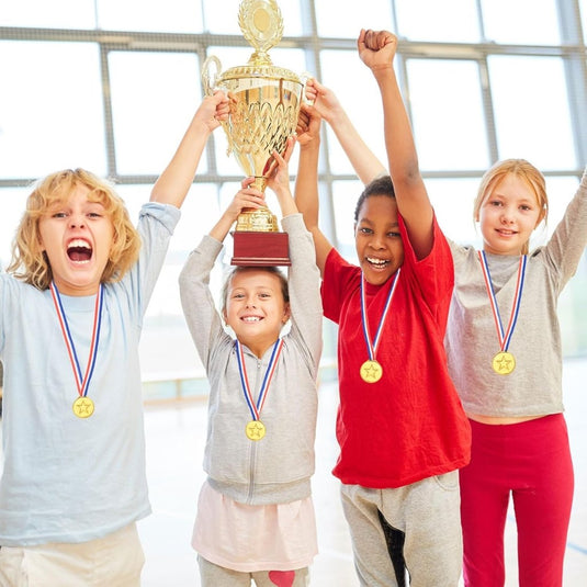 PATIKIL 1,5 inch Mini Gold Silver Bronze Award-medailles, 24-pack plastic winnaarsmedailles 1e 2e 3e plaats prijzen medailles met neklint voor games sportwedstrijden feestgeschenken - happygetfit.com