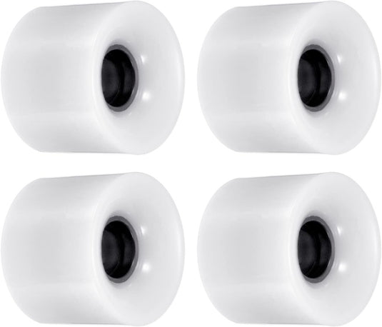 PATIKIL 60mm Longboard Wielen, 4 Pack Skateboard Wiel Straat Wielen voor Skateboards Cruiser Wielen Vervanging 78A, Wit - happygetfit.com