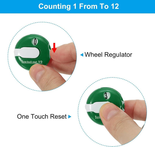 PATIKIL Golf Score Teller Mini Golf Shot Slag Bevestiging Teller Clicker Clip voor Golfers Handschoen Tas Hoed - happygetfit.com