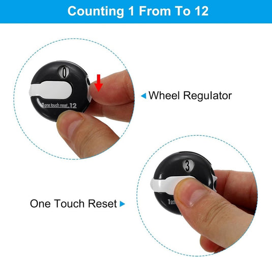 PATIKIL Golf Score Teller Mini Golf Shot Slag Bevestiging Teller Clicker Clip voor Golfers Handschoen Tas Hoed - happygetfit.com