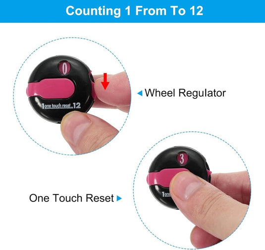 PATIKIL Golf Score Teller Mini Golf Shot Slag Bevestiging Teller Clicker Clip voor Golfers Handschoen Tas Hoed - happygetfit.com