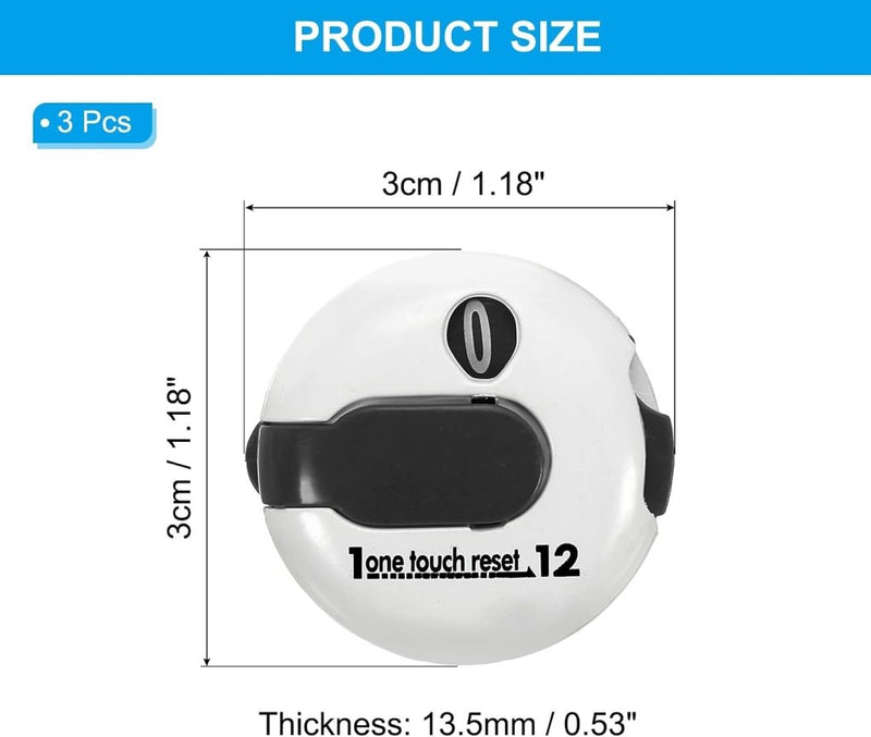 Load image into Gallery viewer, PATIKIL Golf Score Teller Mini Golf Shot Slag Bevestiging Teller Clicker Clip voor Golfers Handschoen Tas Hoed - happygetfit.com
