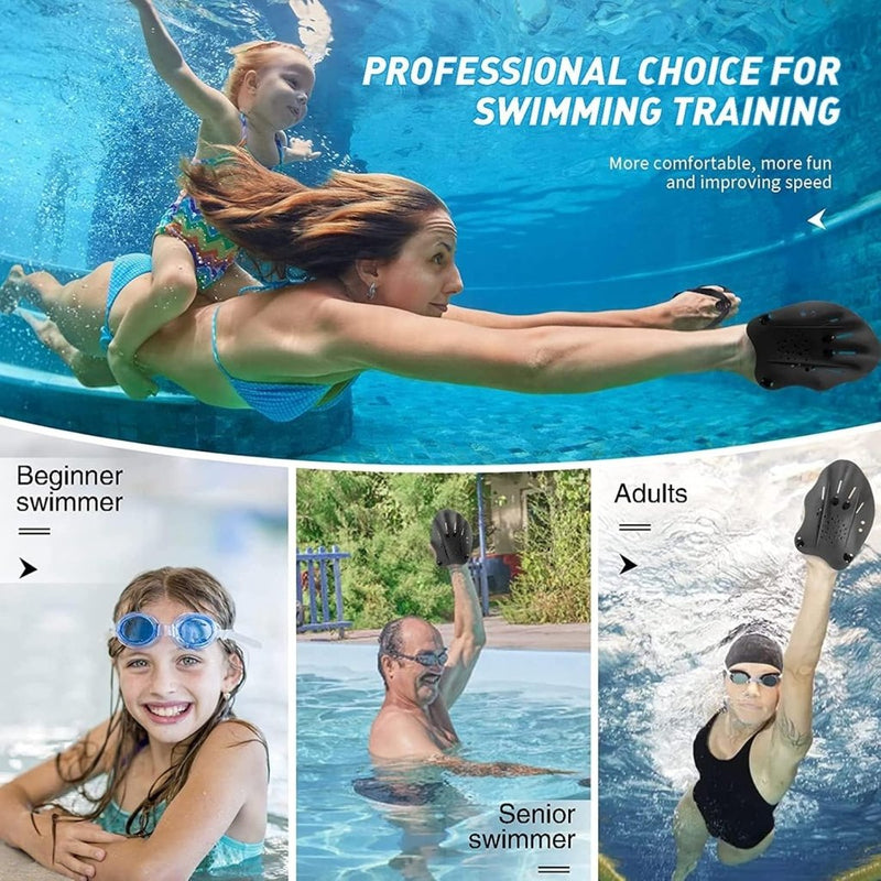 Load image into Gallery viewer, Peddles Zwemmen, uniseks handpeddel voor zwemmen, zwemmen, peddels, trainingshulp, accessoires voor zwembad-trainingsapparaten, volwassenen, kinderen, uniseks - happygetfit.com

