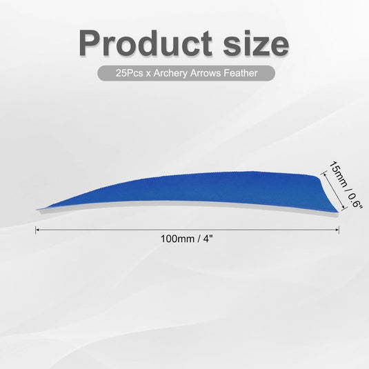 Pijlveren 25 stuks 100 mm van echte kalkoenveren – boogschiet fletching – reserveveren voor houten en carbon pijlen - happygetfit.com