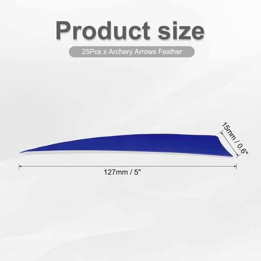 Pijlveren 25 stuks 100 mm van echte kalkoenveren – boogschiet fletching – reserveveren voor houten en carbon pijlen - happygetfit.com