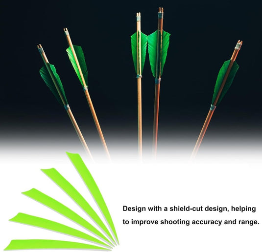 Pijlveren 25 stuks 100 mm van echte kalkoenveren – boogschiet fletching – reserveveren voor houten en carbon pijlen - happygetfit.com