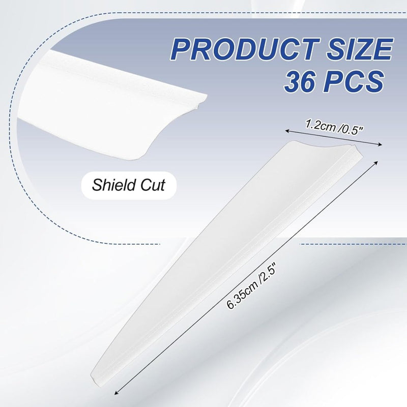Laad afbeelding in Galerijviewer, Pijlveren 36 stuks 2,5 inch van kunststof – arrow vanes – boogschieten accessoires - happygetfit.com
