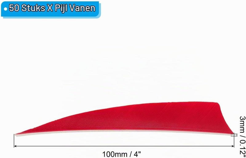 Chargez l'image dans la visionneuse de la galerie, Pijlveren 50 stuks 4 inch van kalkoenveer – arrow fletching – boogschieten accessoires - happygetfit.com
