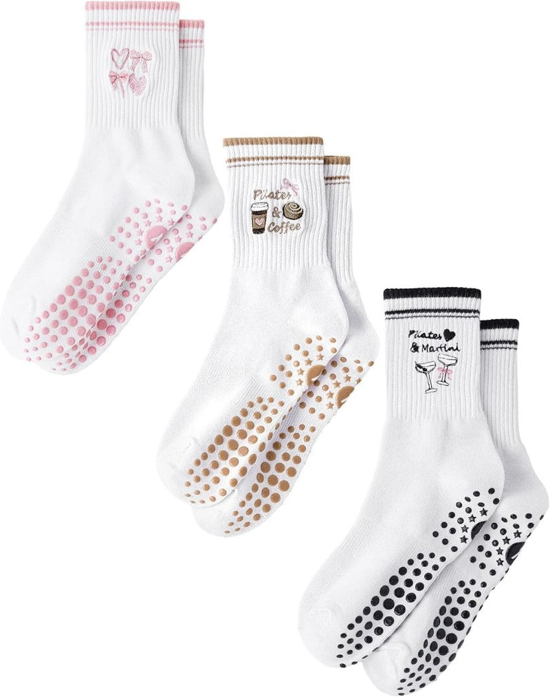 Carica immagine in Galleria Viewer, Pilates antislip sokken dames maat 36-40 met gripnoppen – yoga sokken – fitness sokken - happygetfit.com
