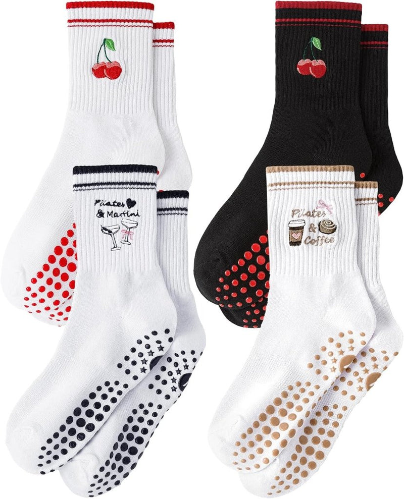 Carica immagine in Galleria Viewer, Pilates antislip sokken dames maat 36-40 met gripnoppen – yoga sokken – fitness sokken - happygetfit.com
