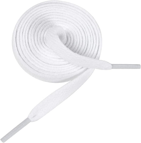 Platte schoenveters 8 mm breed van slijtvast polyester voor sneakers sportschoenen en hardloopschoenen – vervangveters – sportveters - happygetfit.com