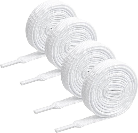 Platte schoenveters 8 mm breed van slijtvast polyester voor sneakers sportschoenen en hardloopschoenen – vervangveters – sportveters - happygetfit.com