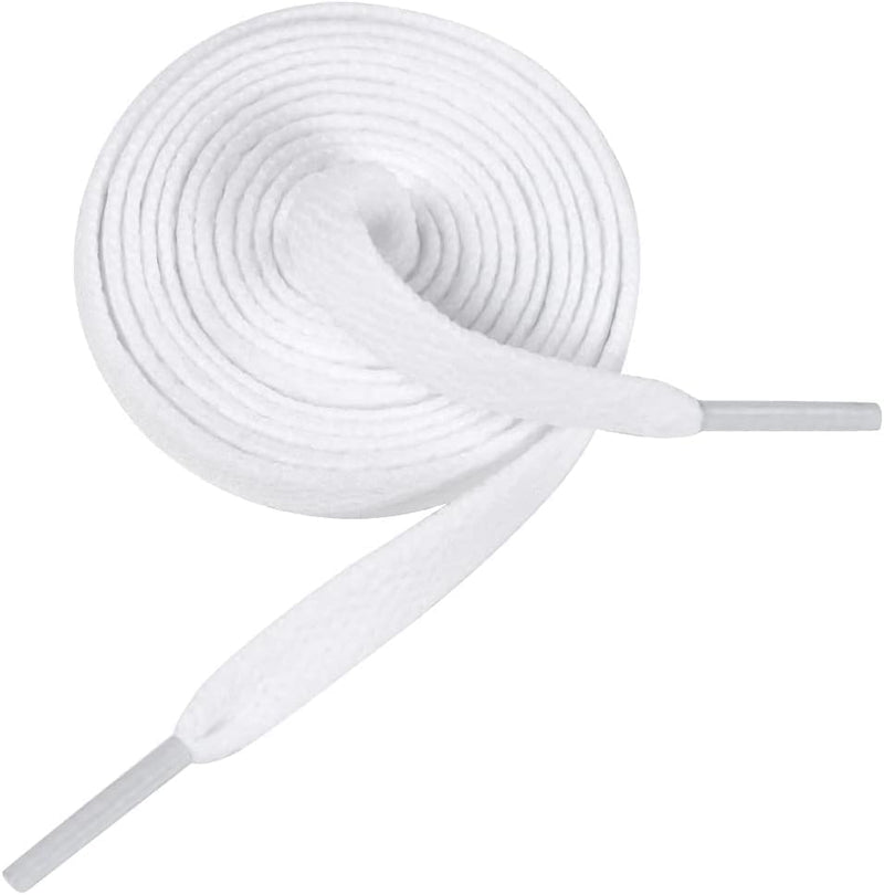 Laad afbeelding in Galerijviewer, Platte schoenveters 8 mm breed van slijtvast polyester voor sneakers sportschoenen en hardloopschoenen – vervangveters – sportveters - happygetfit.com

