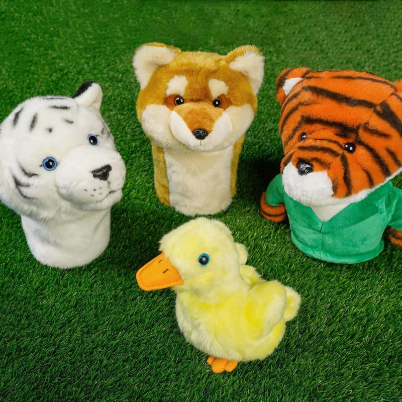 Laden Sie das Bild in Galerie -Viewer, Pluche golfclubhoes Shiba Inu voor drivers tot 460 cc - happygetfit.com
