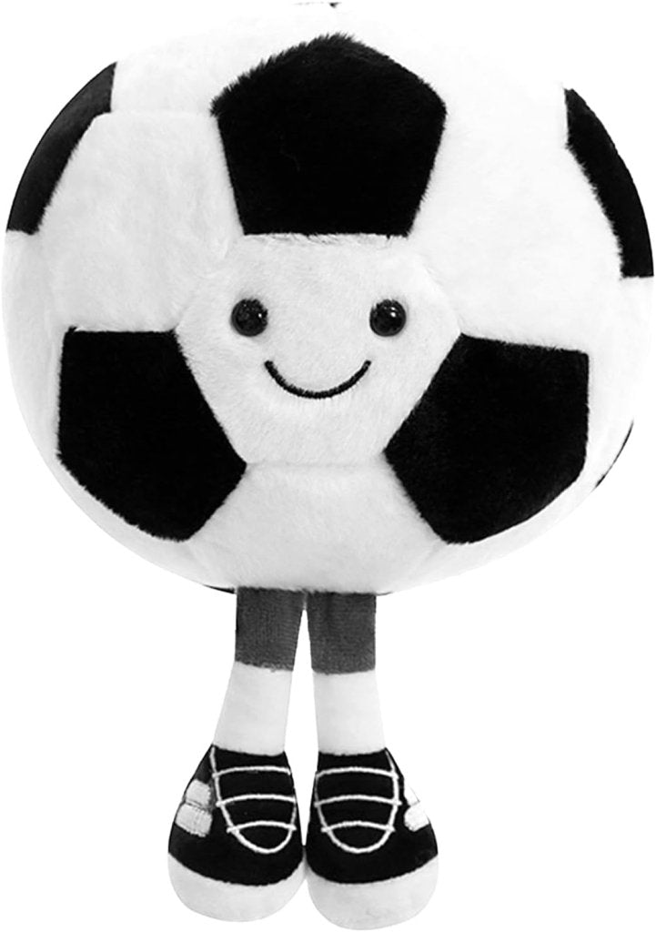 Laden Sie das Bild in Galerie -Viewer, Pluche voetbal kussen 25 cm - happygetfit.com
