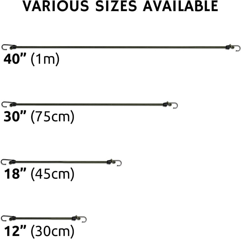 Load image into Gallery viewer, Pluvios Robuuste snelbinders met haken, 10 stuks, maat naar keuze, elastische multifunctionele rubberen spanbanden voor bagage, dakdragers, camping, weerbestendig, UV-bestendige snelbinder, 30 cm - happygetfit.com
