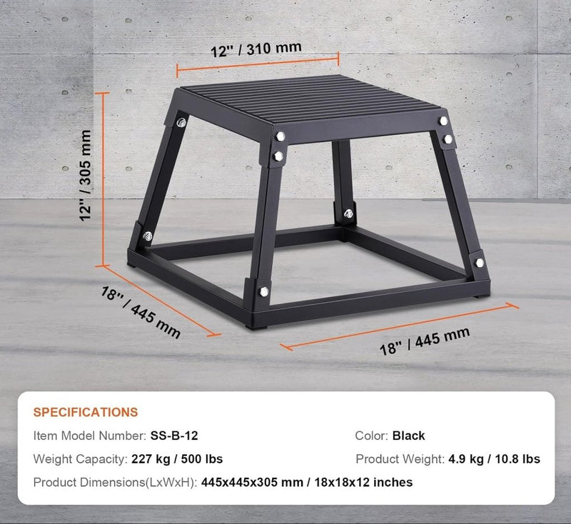 Laad afbeelding in Galerijviewer, Plyo box set 3 stuks 30 46 en 61 cm van staal tot 227 kg – jump box – plyometrische training - happygetfit.com
