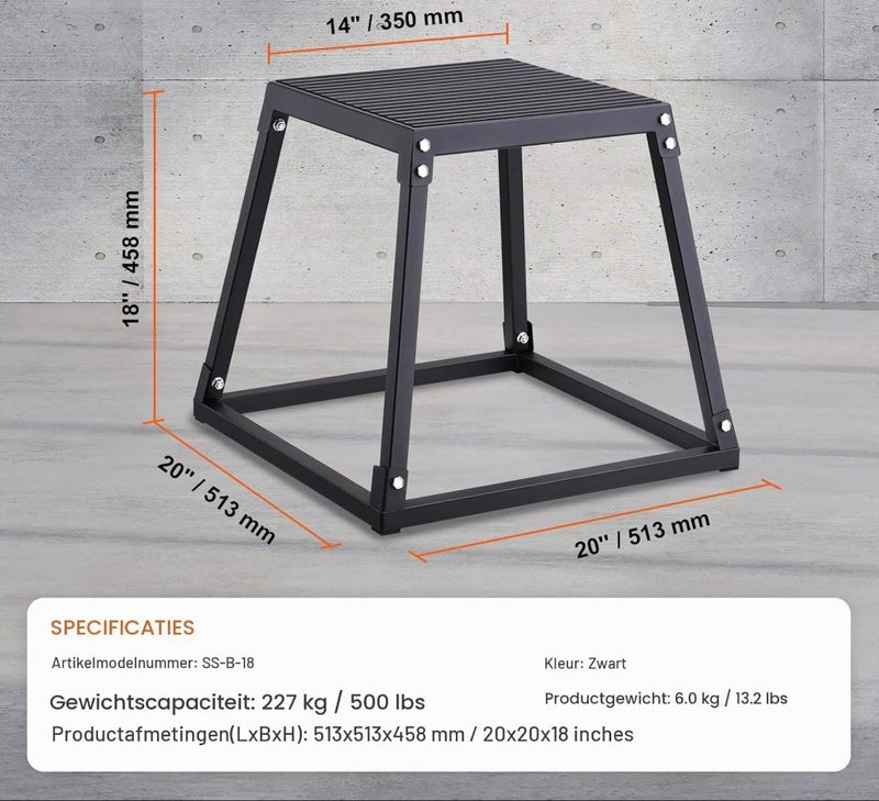 Laad afbeelding in Galerijviewer, Plyo box set 3 stuks 30 46 en 61 cm van staal tot 227 kg – jump box – plyometrische training - happygetfit.com
