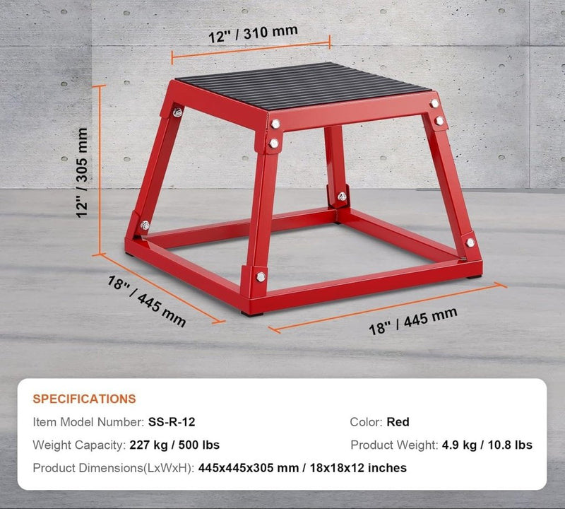 Laad afbeelding in Galerijviewer, Plyo box set 3 stuks 30 46 en 61 cm van staal tot 227 kg – jump box – plyometrische training - happygetfit.com
