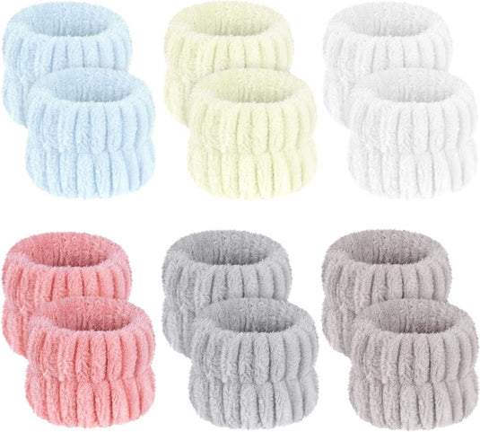 Polsband, Elastische Microvezel, Gezichtswas, Cosmetica, Haarband, Spa-armbanden voor Absorberende Zweetband voor Vrouwen en Meisjes, Make-up, Pols, Gezichtsverzorging - happygetfit.com