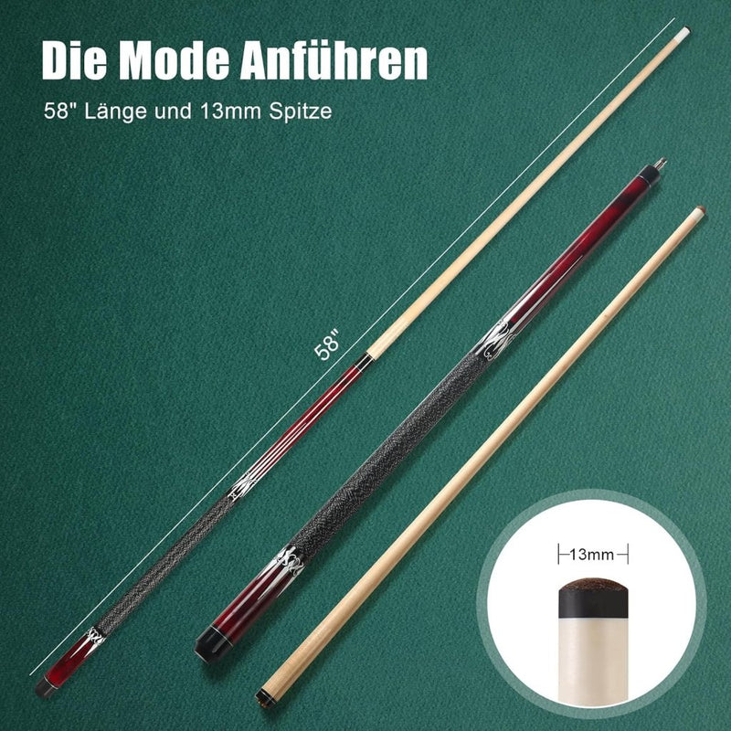 Load image into Gallery viewer, Poolkeu 147 cm 20 oz esdoornhout rood - happygetfit.com
