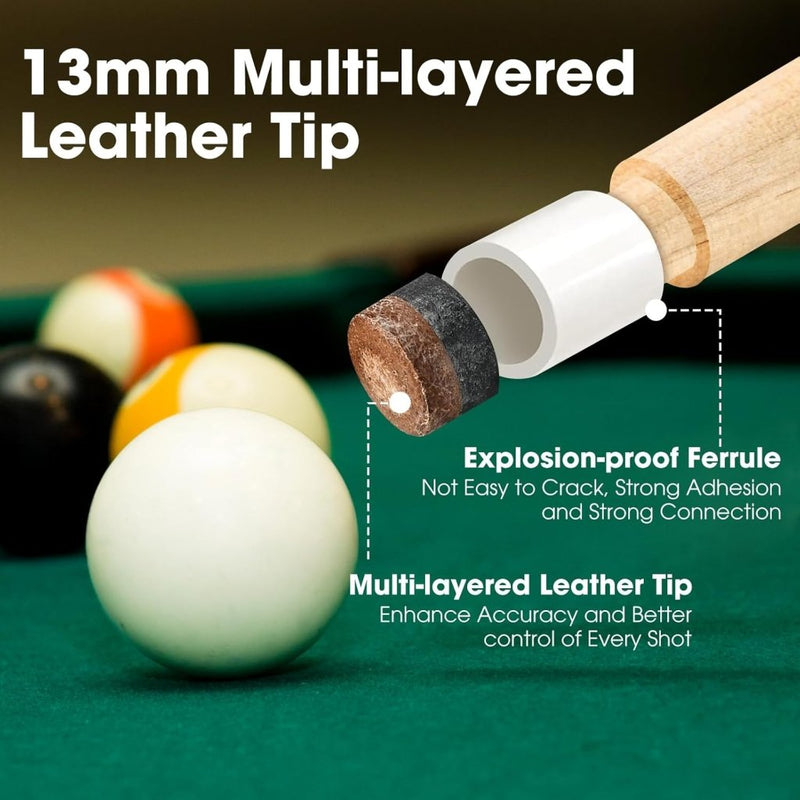 Laden Sie das Bild in Galerie -Viewer, Poolkeuen set van 2 stuks 58 inch 18 oz - happygetfit.com
