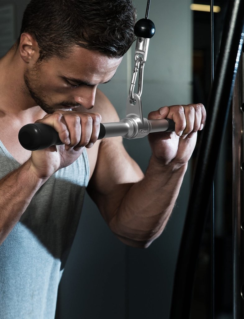 Laad afbeelding in Galerijviewer, POWER GUIDANCE Cable Machine Attachment, LAT Pulldown Attachments, Cable Attachments for Gym, Home Gym Accessories - happygetfit.com
