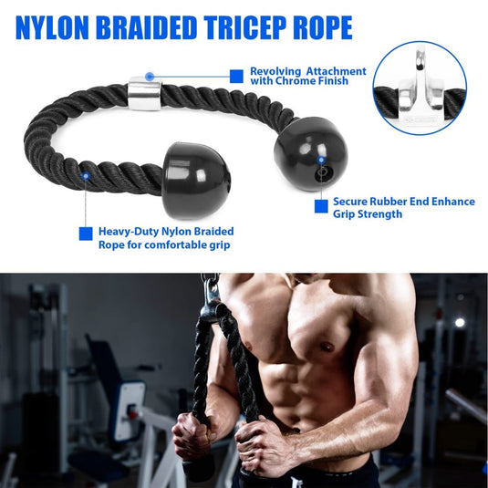 POWER GUIDANCE Cable Machine Attachment, LAT Pulldown Attachments, Cable Attachments for Gym, Home Gym Accessories - happygetfit.com