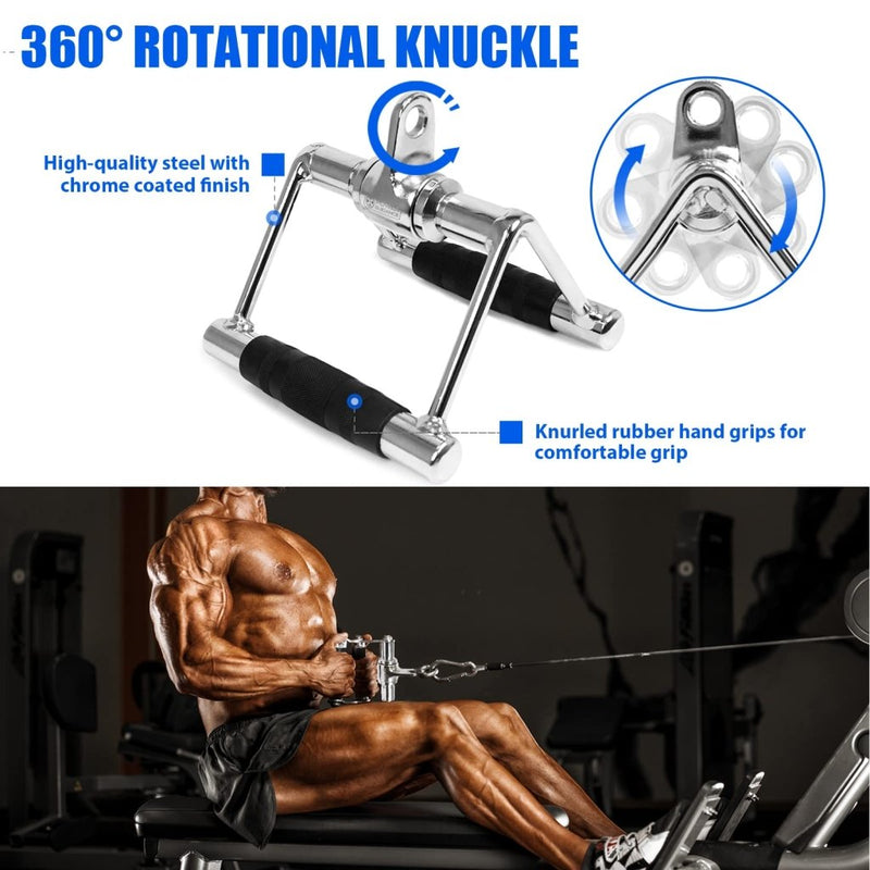 Laad afbeelding in Galerijviewer, POWER GUIDANCE Cable Machine Attachment, LAT Pulldown Attachments, Cable Attachments for Gym, Home Gym Accessories - happygetfit.com

