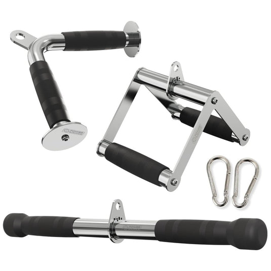 POWER GUIDANCE Cable Machine Attachment, LAT Pulldown Attachments, Cable Attachments for Gym, Home Gym Accessories - happygetfit.com