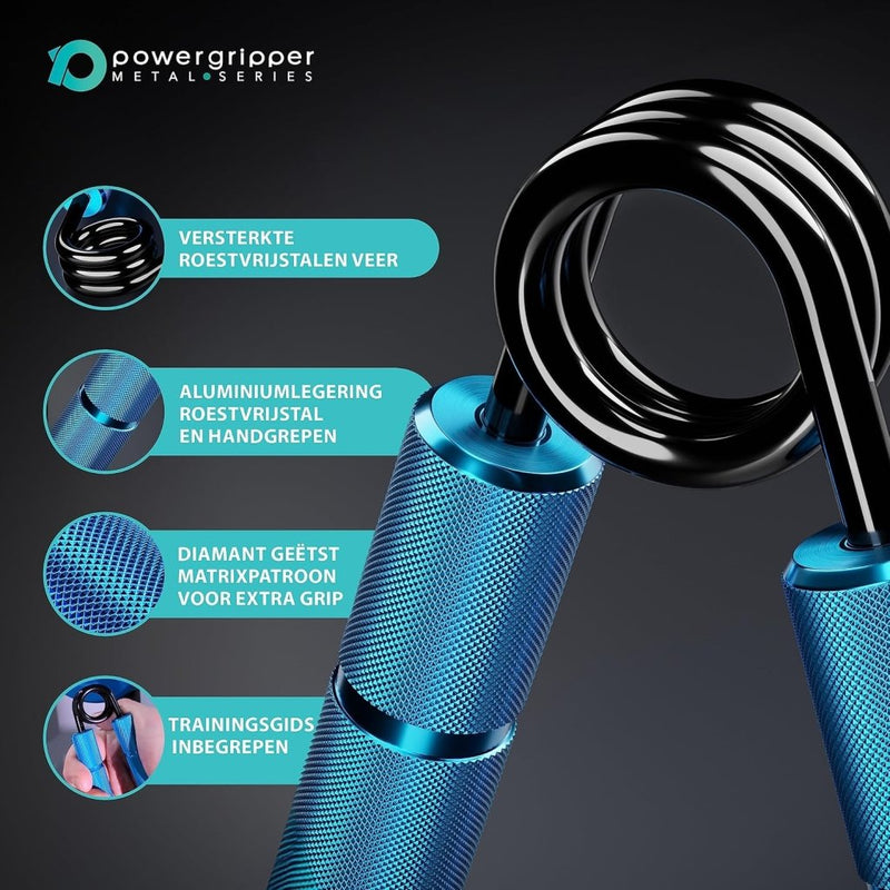 Load image into Gallery viewer, Powerball Metal Power Grippers Professional Grade - 8 weerstanden voor Grip, Pols &amp; Arm Training (50lbs - 400lbs) - happygetfit.com
