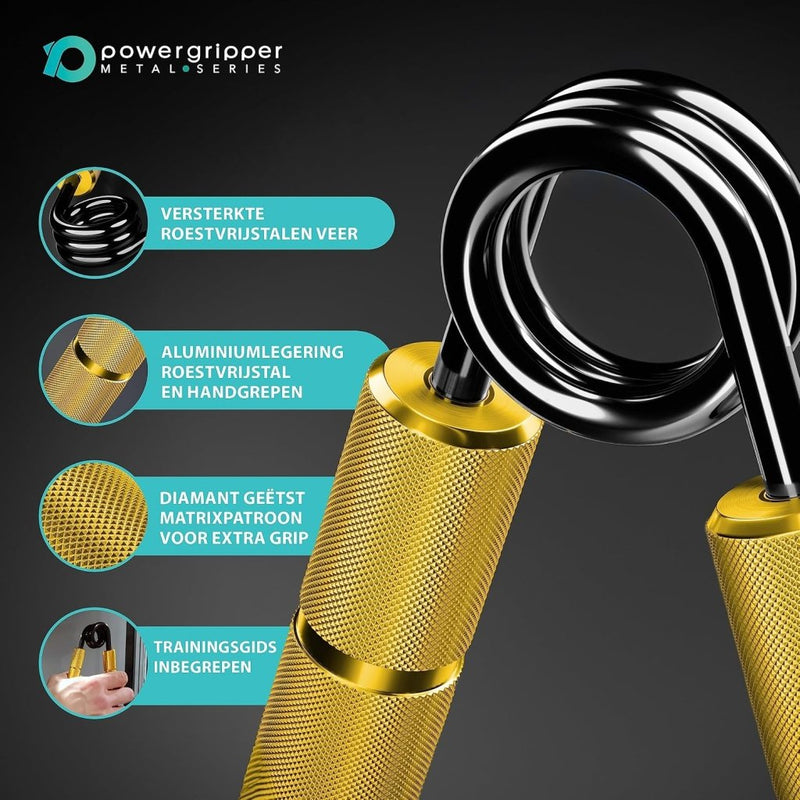 Load image into Gallery viewer, Powerball Metal Power Grippers Professional Grade - 8 weerstanden voor Grip, Pols &amp; Arm Training (50lbs - 400lbs) - happygetfit.com
