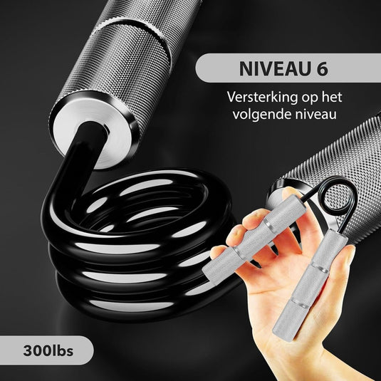 Powerball Metal Power Grippers Professional Grade - 8 weerstanden voor Grip, Pols & Arm Training (50lbs - 400lbs) - happygetfit.com
